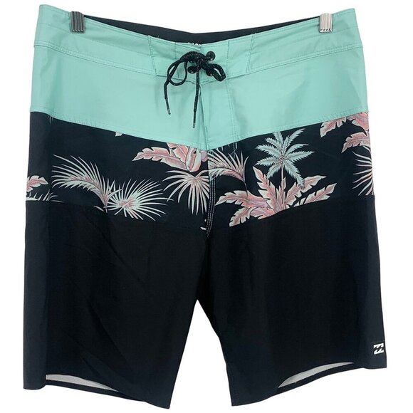 Billabong Men Tribong Pro Board Short Size 32 All Day Layback Swim Trunk Black - Picture 1 of 7